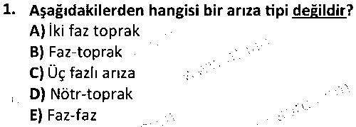 İSGLT4011 Elektrik ve Metal İşlerinde İSG çıkmış sınav sorusu 1