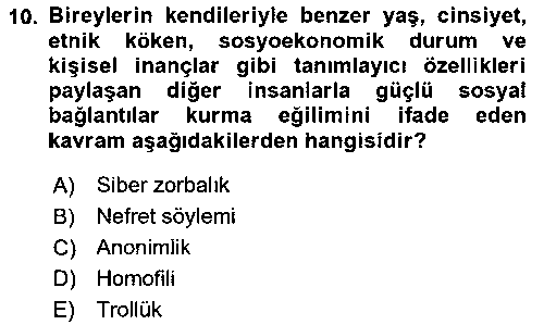 GIT108U Dijital Kültür çıkmış sınav sorusu 2