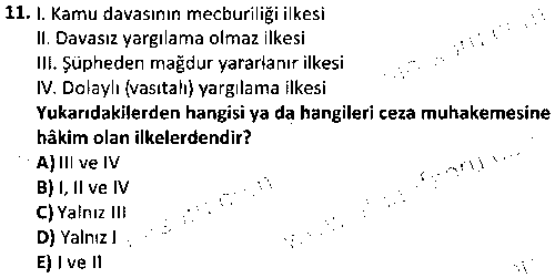 ADL2002 Ceza Muhakemesi Hukuku çıkmış sınav sorusu 3