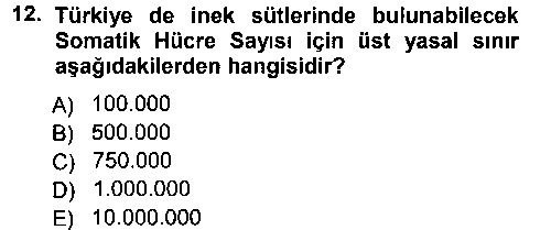 LBV201U Temel Sürü Sağlığı Yönetimi çıkmış sınav sorusu 3
