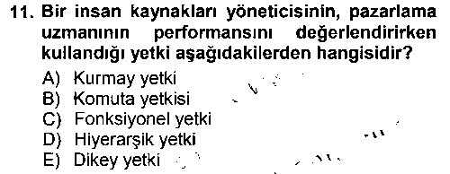 KYT201U Yönetim Bilimi 1 çıkmış sınav sorusu 2