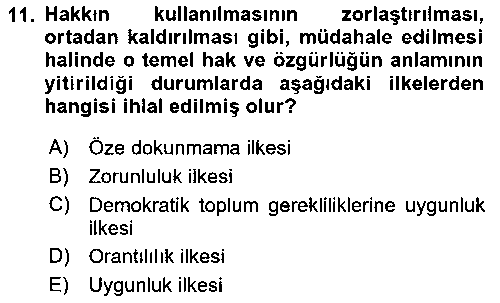 HUK130U İnsan Hakları Hukukuna Giriş çıkmış sınav sorusu 3