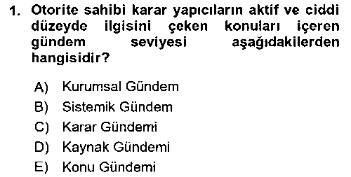 SAG216U Sağlık Politikaları çıkmış sınav sorusu 1