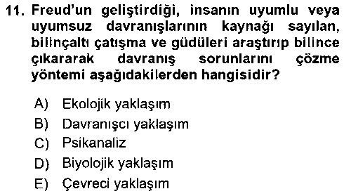SHZ207U Sosyal Hizmet Kuram Ve Yaklaşımları çıkmış sınav sorusu 3