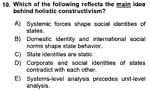 ULI205U Theories Of International Relations 2 çıkmış sınav sorusu 2