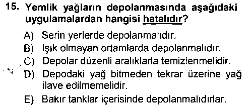 LBV205U Temel Yem Bilgisi ve Hayvan Besleme çıkmış sınav sorusu 2