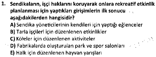 RKR4008 Rekreasyonel Materyal Geliştirme çıkmış sınav sorusu 1