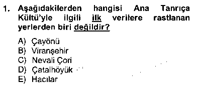 KMT204U Türkiye´nin Kültürel Mirası 2 çıkmış sınav sorusu 1
