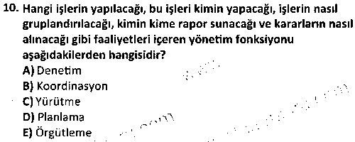SAG4003 Sağlık Planlaması çıkmış sınav sorusu 2