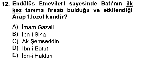 KUL102U Kültür Tarihi çıkmış sınav sorusu 3