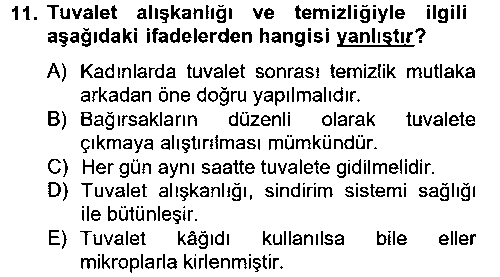 SHZ106U Temel Sağlık Hizmetleri çıkmış sınav sorusu 2