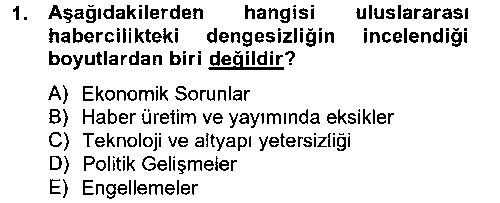 MEI202U Haber Türleri çıkmış sınav sorusu 1