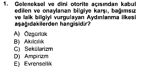 SOS105U Sosyolojide Araştırma Yöntem ve Teknikleri çıkmış sınav sorusu 1