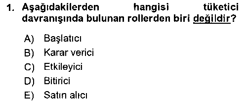 TRZ102U Turist Davranışı çıkmış sınav sorusu 1