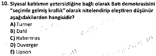 OGK1009 Demokrasi ve İnsan Hakları çıkmış sınav sorusu 2