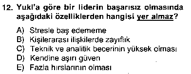 PMY204U Organizasyonlarda Davranış çıkmış sınav sorusu 3