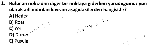 ADY2003 Doğada Yaşam ve Hayatta Kalma çıkmış sınav sorusu 1