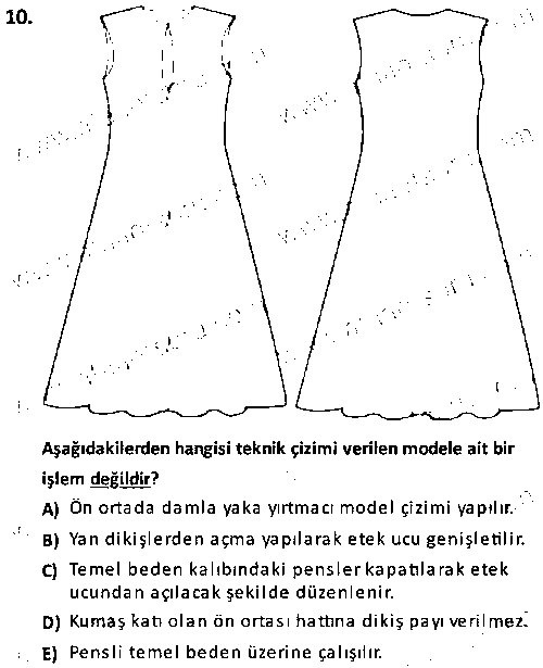 TMT2008 Kalıp Hazırlama 2 çıkmış sınav sorusu 2