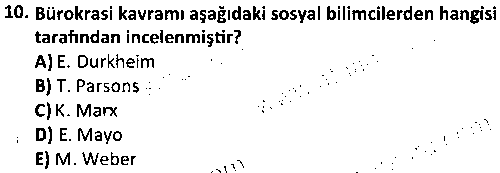 KAM1004 Türkiye'nin Toplumsal Yapısı çıkmış sınav sorusu 2
