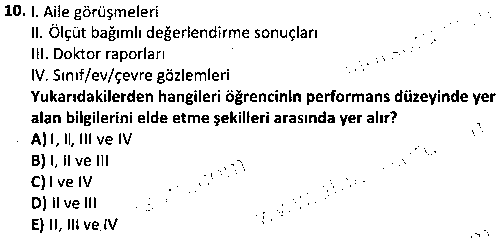CGE2005 Özel Eğitimde Program Geliştirme çıkmış sınav sorusu 2