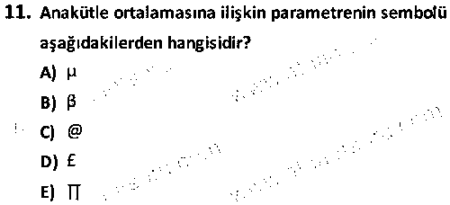 İŞL2004 İstatistik Analiz çıkmış sınav sorusu 3