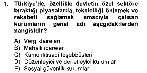 MLY304U Kamu Mali Yönetimi çıkmış sınav sorusu 1