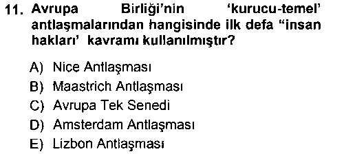 ULI303U İnsan Hakları ve Demokratikleşme Süreci çıkmış sınav sorusu 3