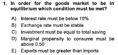 IKT214U Macroeconomic Theory çıkmış sınav sorusu 1