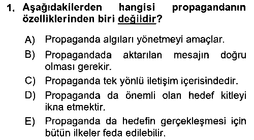 SAG205U Sağlık İşletmelerinde Halkla İlişkiler çıkmış sınav sorusu 1