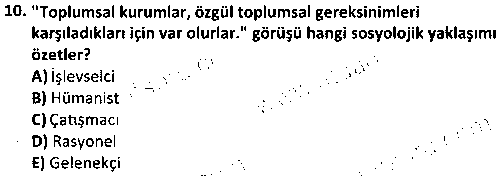 SOS4011 Hukuk ve Suç Sosyolojisi çıkmış sınav sorusu 2