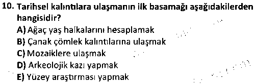 TAR4008 Tarihi Coğrafya çıkmış sınav sorusu 2