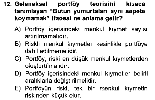 BSI206U Portföy Yönetimi çıkmış sınav sorusu 3