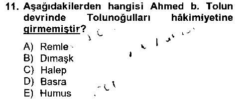 TAR104U İslam Tarihi ve Medeniyeti 2 çıkmış sınav sorusu 3