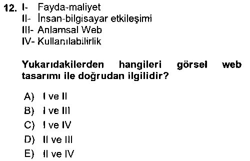 WTK209U Görsel Web Tasarımı çıkmış sınav sorusu 2
