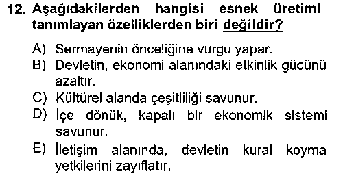 MEI206U Medya Siyaset Kültür çıkmış sınav sorusu 3
