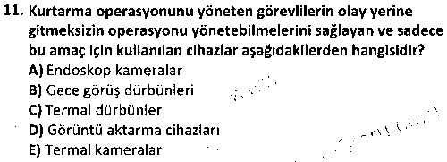 ACY2002 Kurtarma Araçları Eğitimi çıkmış sınav sorusu 3