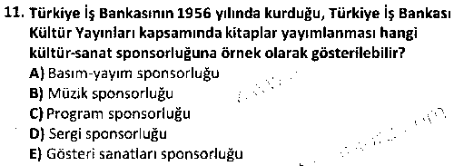 HIT3010 Sponsorluk çıkmış sınav sorusu 3
