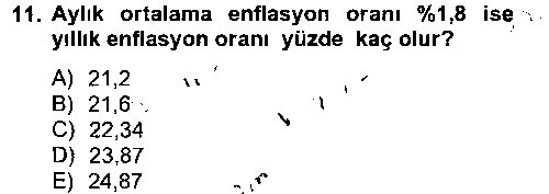 FIN102U Finans Matematiği çıkmış sınav sorusu 2
