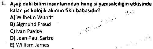 BYYA2007 İkna ve İkna Psikolojisi çıkmış sınav sorusu 1