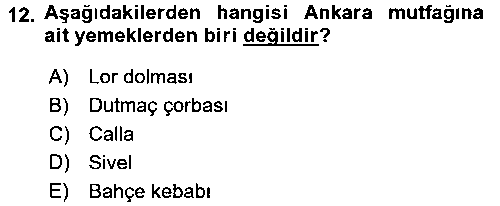 ASC204U Yöresel Mutfaklar çıkmış sınav sorusu 3