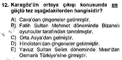 TIY402U Türk Tiyatrosu çıkmış sınav sorusu 3