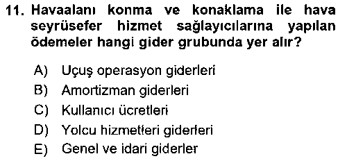 HIS102U Havacılığa Giriş çıkmış sınav sorusu 3
