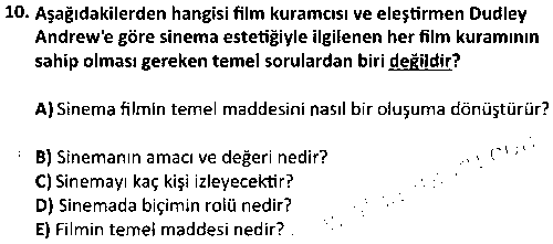 FOT2007 Görsel Estetik çıkmış sınav sorusu 2