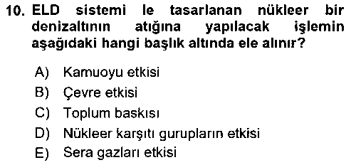LOJ432U Entegre Lojistik Destek çıkmış sınav sorusu 2