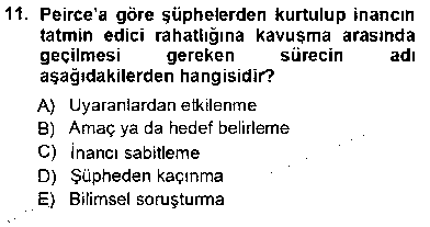 FEL403U Çağdaş Felsefe 1 çıkmış sınav sorusu 2