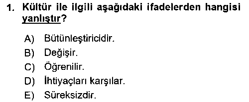 SHZ303U Yaşlılarla Sosyal Hizmet çıkmış sınav sorusu 1