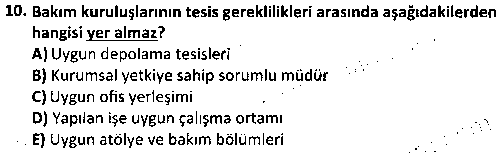 SHI1008 Havacılık Kuralları çıkmış sınav sorusu 2