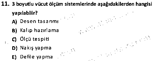 TMT3005 Bilgisayar Destekli Kalıp Hazırlama 1 çıkmış sınav sorusu 3