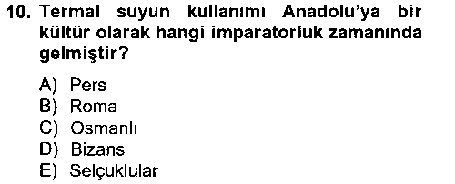 KOI402U Termal ve Spa Hizmetleri çıkmış sınav sorusu 2