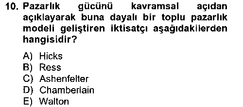 CEK204U Çalışma Ekonomisi 2 çıkmış sınav sorusu 2